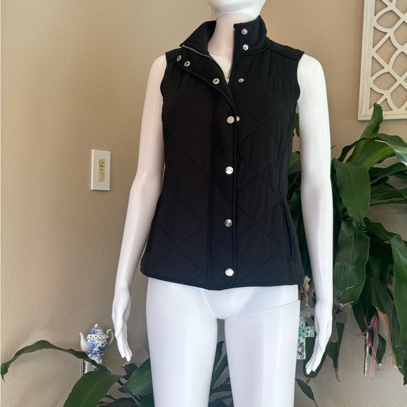 Ralph Lauren Black Quilted Vest - Picture 1 of 8